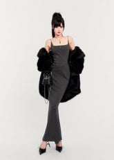 Contoured Silhouette Slip Dress